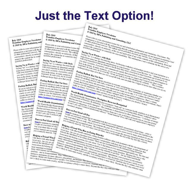 Employee Newsletter - Articles or Editable & Customizable Newsletter - Employee - workplacenewsletters - workplacenewsletters