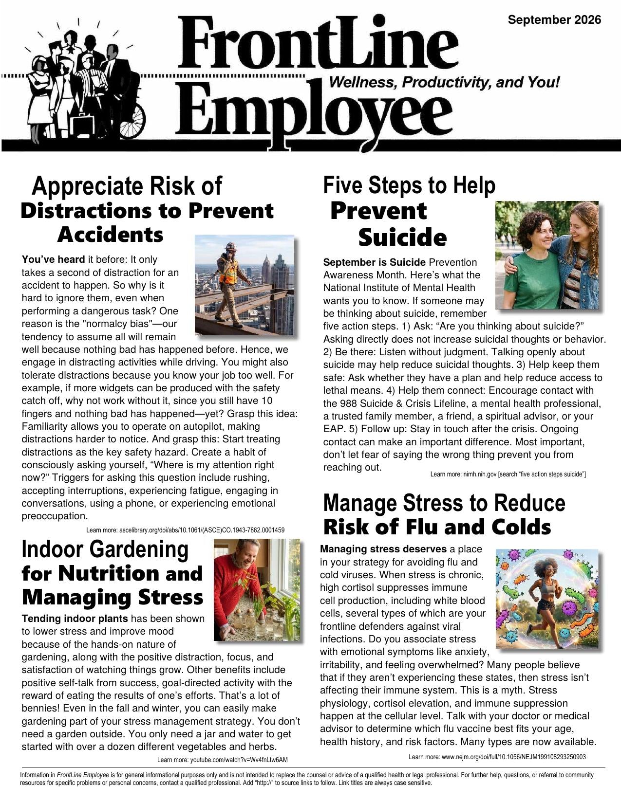 FrontLine Employee September 2026 sample issue cover page